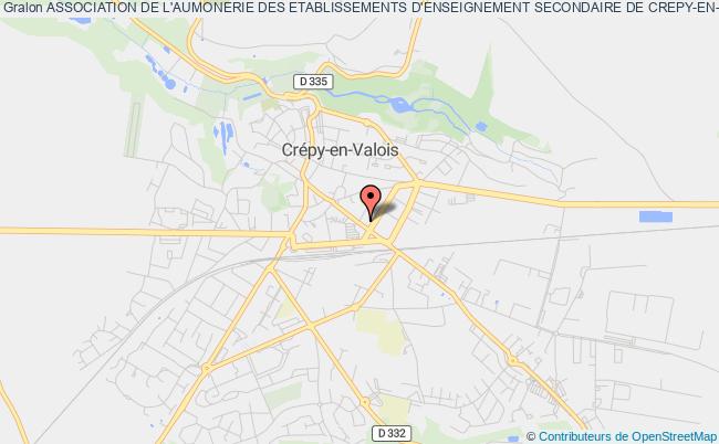 plan association Association De L'aumonerie Des Etablissements D'enseignement Secondaire De Crepy-en-valois Crépy-en-Valois