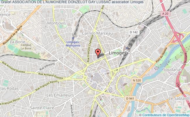 plan association Association De L'aumonerie Donzelot Gay Lussac Limoges