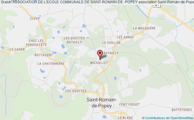 plan association Association De L'ecole Communale De Saint-romain-de -popey Saint-Romain-de-Popey