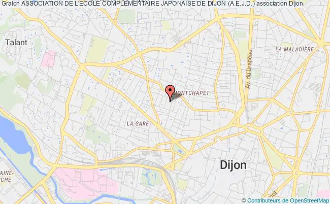 plan association Association De L'ecole Complementaire Japonaise De Dijon (a.e.j.d.) Dijon