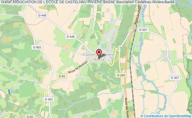 plan association Association De L'ecole De Castelnau-riviere-basse Castelnau-Rivière-Basse