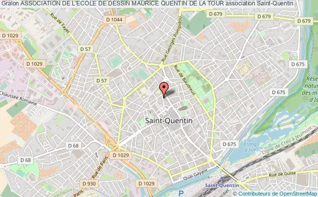 plan association Association De L'ecole De Dessin Maurice Quentin De La Tour Saint-Quentin