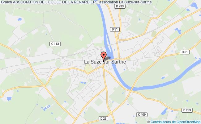 plan association Association De L'École De La Renardiere Suze-sur-Sarthe