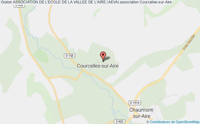 plan association Association De L'ecole De La Vallee De L'aire (aeva) Courcelles-sur-Aire