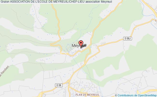 plan association Association De L'ecole De Meyreuil/chef-lieu Meyreuil