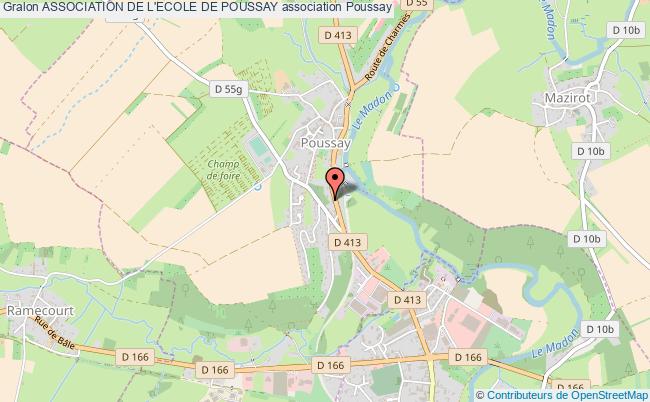 plan association Association De L'ecole De Poussay Poussay