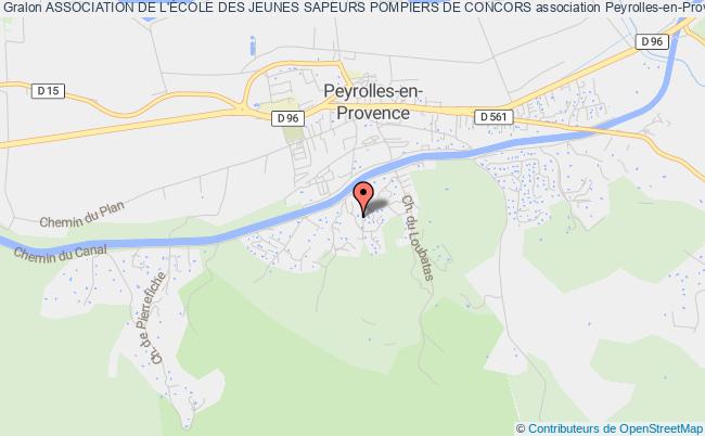 plan association Association De L'École Des Jeunes Sapeurs Pompiers De Concors Peyrolles-en-Provence