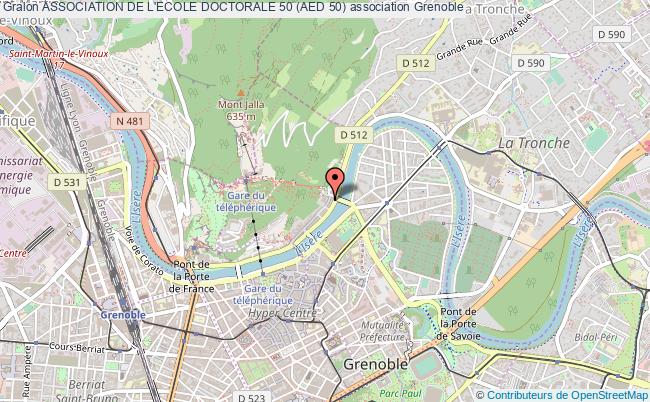 plan association Association De L'ecole Doctorale 50 (aed 50) Grenoble cedex 9