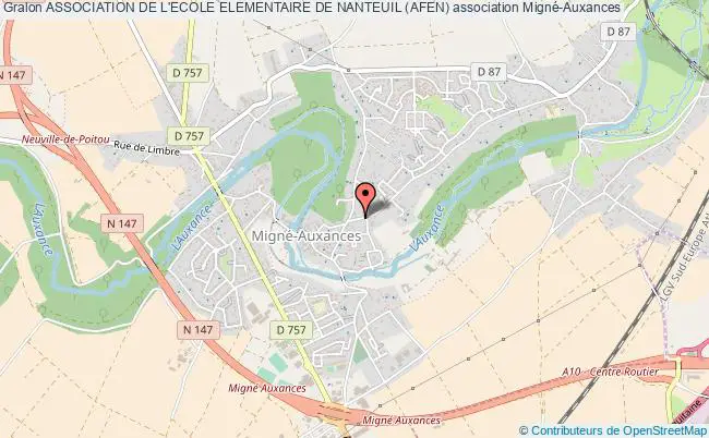 plan association Association De L'ecole Elementaire De Nanteuil (afen) Migné-Auxances