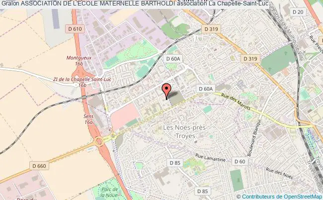 plan association Association De L'ecole Maternelle Bartholdi La    Chapelle-Saint-Luc