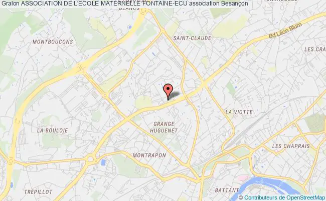 plan association Association De L'ecole Maternelle Fontaine-ecu Besançon