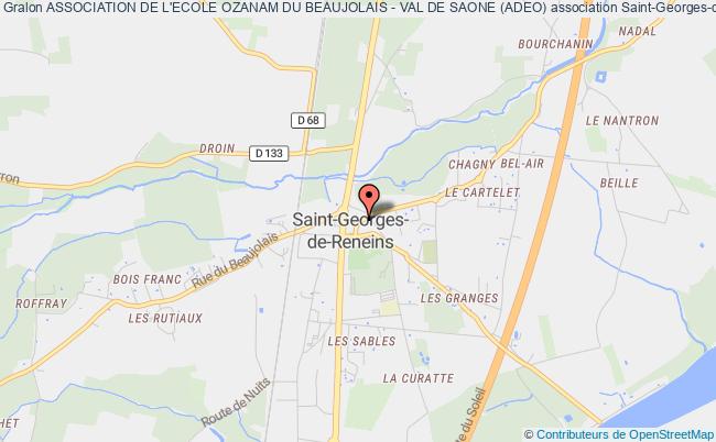 plan association Association De L'ecole Ozanam Du Beaujolais - Val De Saone (adeo) Saint-Georges-de-Reneins