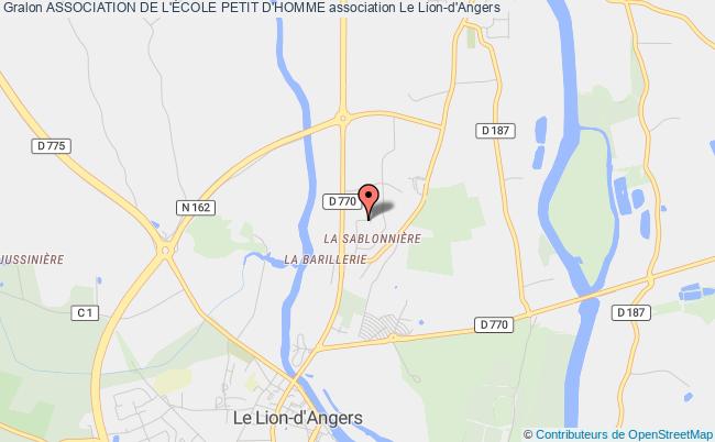 plan association Association De L'École Petit D'homme Le Lion d'Angers