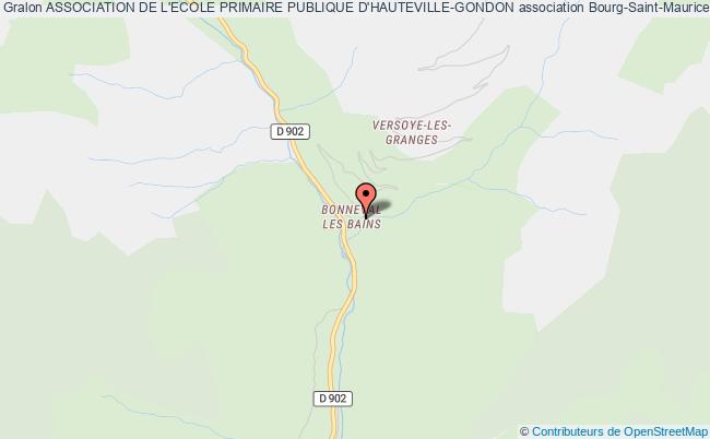 plan association Association De L'ecole Primaire Publique D'hauteville-gondon Bourg-Saint-Maurice