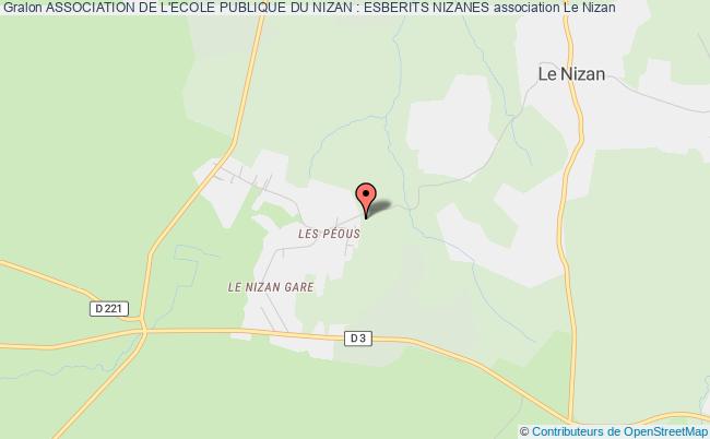 plan association Association De L'ecole Publique Du Nizan : Esberits Nizanes Le Nizan