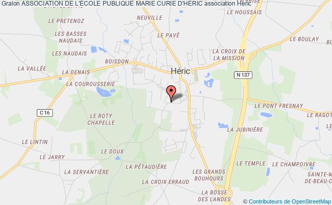 ASSOCIATION DE L'ÉCOLE PUBLIQUE MARIE CURIE D'HÉRIC