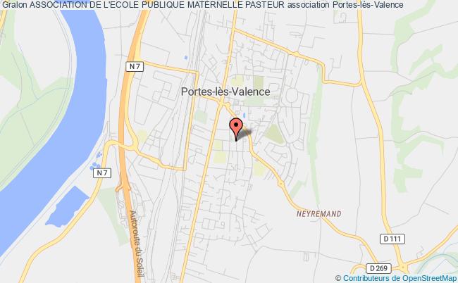 plan association Association De L'ecole Publique Maternelle Pasteur Portes-lès-Valence