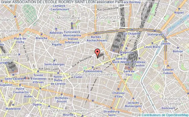 plan association Association De L'ecole Rocroy Saint Leon Paris