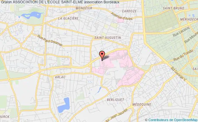 plan association Association De L'ecole Saint-elme Bordeaux