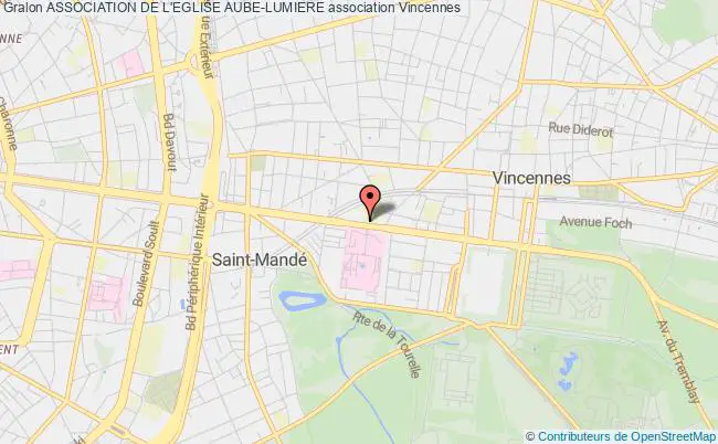 plan association Association De L'eglise Aube-lumiere Vincennes