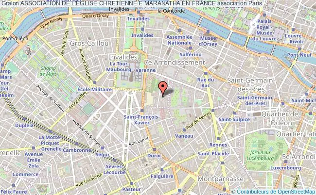 plan association Association De L'eglise Chretienne E Maranatha En France Paris