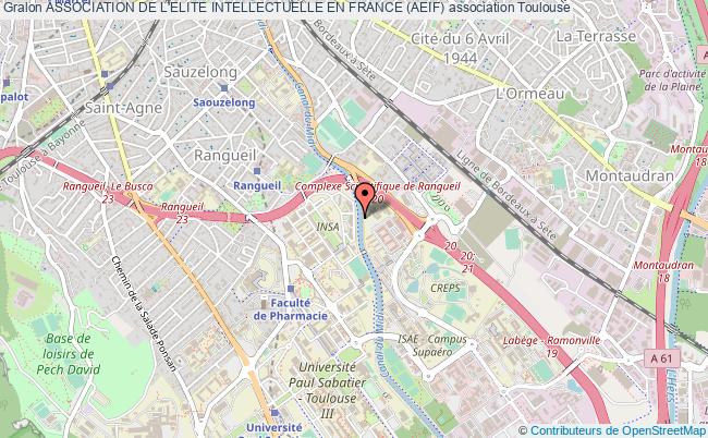 plan association Association De L'elite Intellectuelle En France (aeif) Toulouse