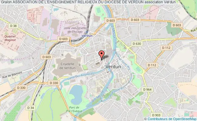 plan association Association De L'enseignement Religieux Du Diocese De Verdun Verdun
