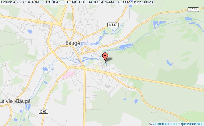 plan association Association De L'espace Jeunes De BaugÉ-en-anjou Baugé-en-Anjou