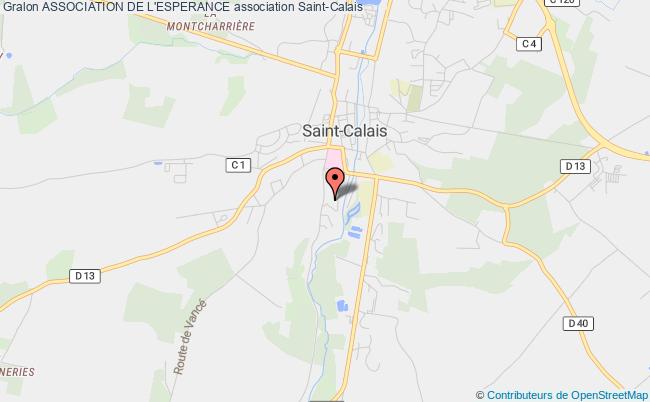 plan association Association De L'esperance Saint-Calais