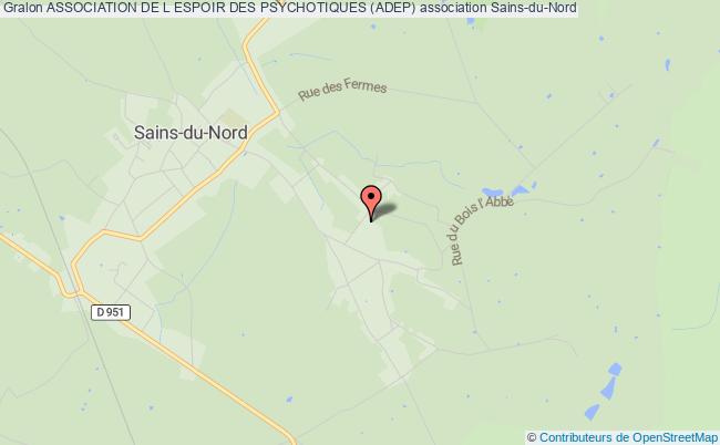 plan association Association De L Espoir Des Psychotiques (adep) Sains-du-Nord