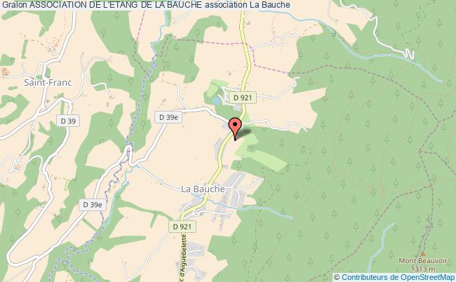 plan association Association De L'etang De La Bauche Bauche