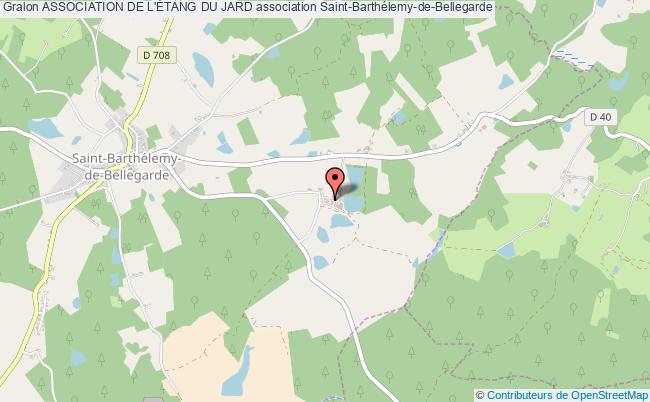 plan association Association De L'Étang Du Jard Saint-Barthélemy-de-Bellegarde