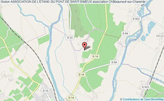 plan association Association De L'Étang Du Pont De Saint-simeux Châteauneuf-sur-Charente