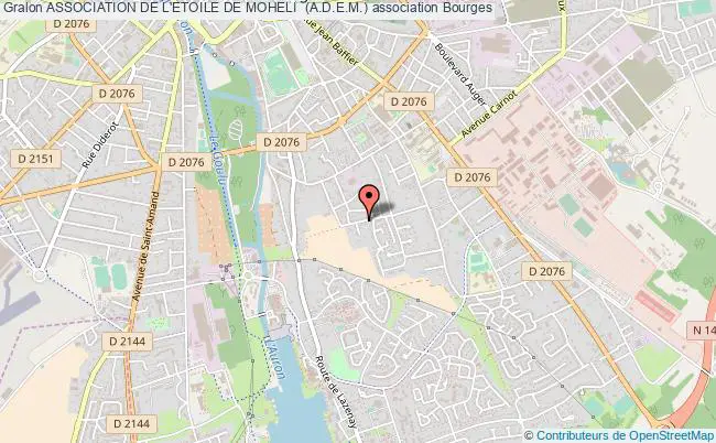 plan association Association De L'etoile De Moheli  (a.d.e.m.) Bourges