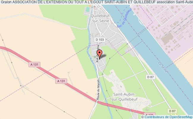 plan association Association De L'extension Du Tout A L'egout Saint-aubin Et Quillebeuf Saint-Aubin-sur-Quillebeuf