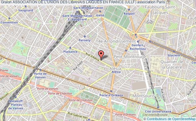 plan association Association De L'union Des Libanais LaÏques En France (ullf) Paris