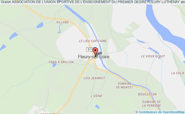 plan association Association De L'union Sportive De L'enseignement Du Premier Degre Fleury Luthenay Fleury-sur-Loire