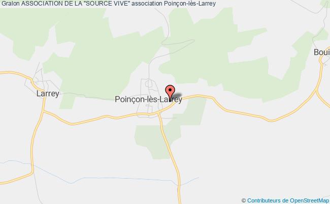 plan association Association De La "source Vive" Poinçon-lès-Larrey