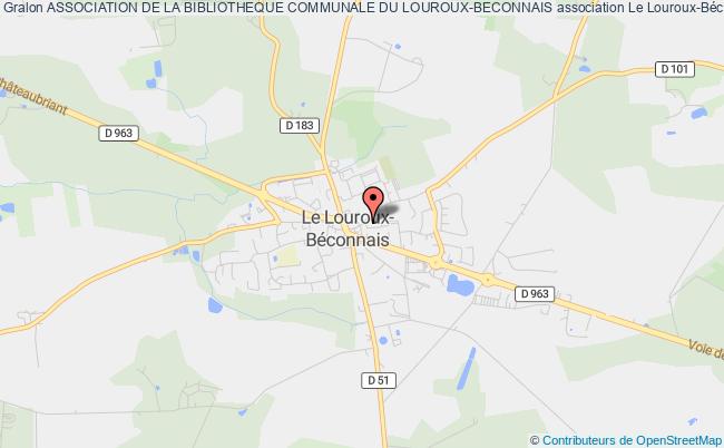 plan association Association De La Bibliotheque Communale Du Louroux-beconnais Val d'Erdre-Auxence