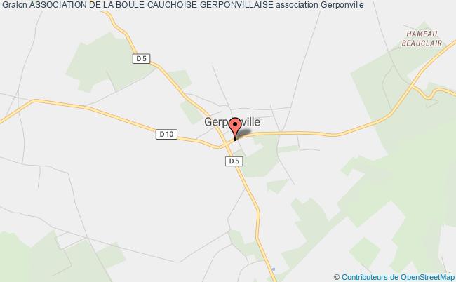 plan association Association De La Boule Cauchoise Gerponvillaise Gerponville