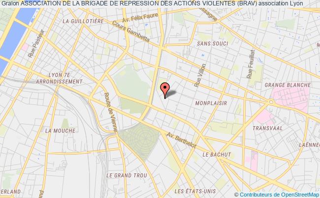 plan association Association De La Brigade De Repression Des Actions Violentes (brav) Lyon