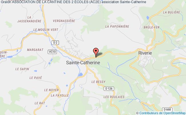 plan association Association De La Cantine Des 2 Écoles (ac2e) Sainte-Catherine