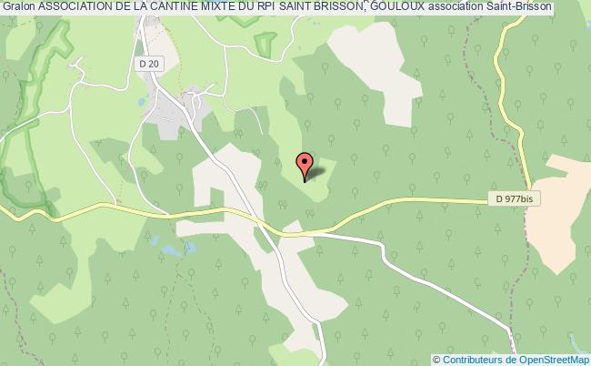 plan association Association De La Cantine Mixte Du Rpi Saint Brisson, Gouloux Saint-Brisson