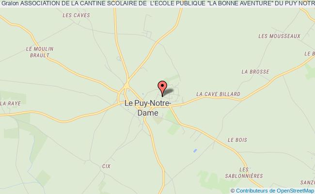plan association Association De La Cantine Scolaire De  L'ecole Publique "la Bonne Aventure" Du Puy Notre Dame Le    Puy-Notre-Dame