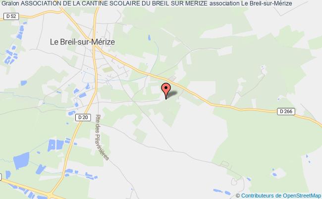 plan association Association De La Cantine Scolaire Du Breil Sur Merize Le    Breil-sur-Mérize