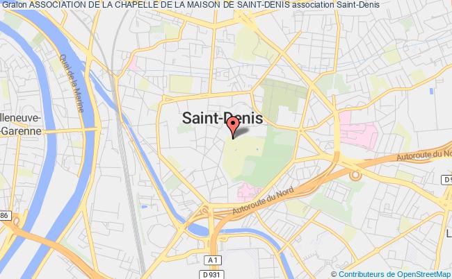 plan association Association De La Chapelle De La Maison De Saint-denis Saint-Denis Cedex 1