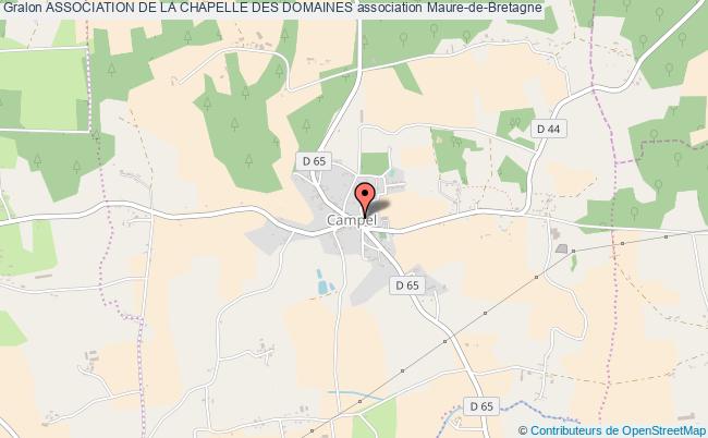 plan association Association De La Chapelle Des Domaines Maure-de-Bretagne