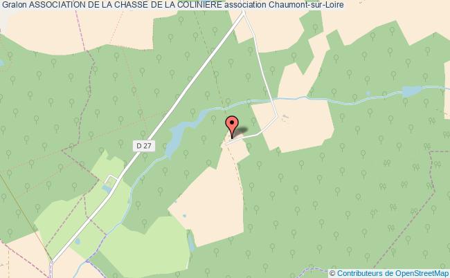 plan association Association De La Chasse De La Coliniere Chaumont-sur-Loire