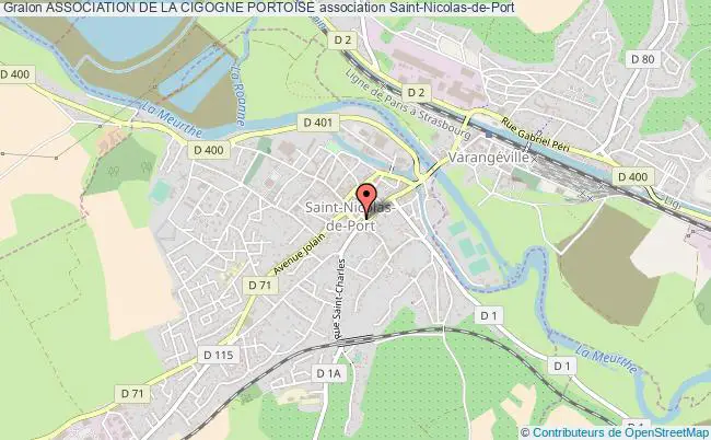 plan association Association De La Cigogne Portoise Saint-Nicolas-de-Port