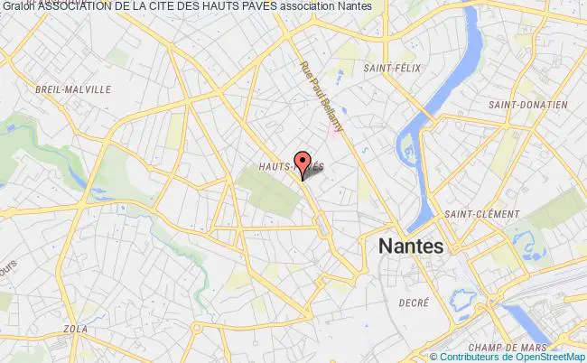 plan association Association De La Cite Des Hauts Paves Nantes